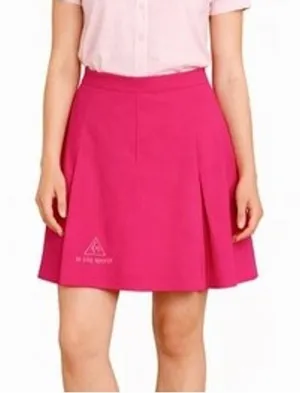 le coq sportif Womens Skirt Size 16 Pink Pleats Preppy Side Zip Colorful Comfort thumbnail 1