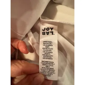 JoyLab Mini Skirt XS White Pleated Skort thumbnail 9