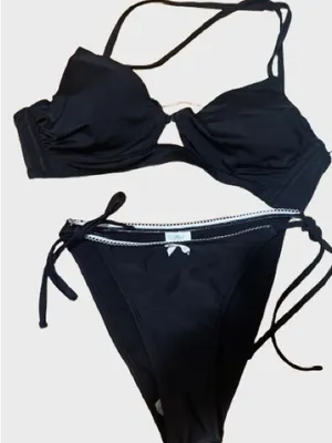 Shade & Shore Black Two-Piece Bikini Set thumbnail 2