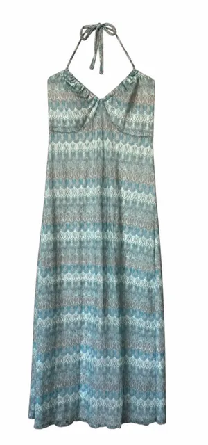 Wild Fable XL Blue Pastel Crochet Halter Midi Dress Boho Beach thumbnail 1
