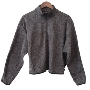Lululemon Lab Double-Knit Jacquard Half Zip Sweatshirt Crop Jacket Size 10 thumbnail 10