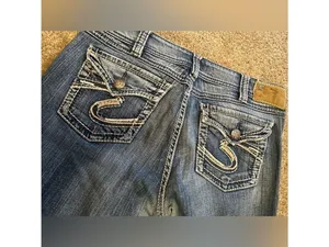 Silver Jeans Womens Bootcut Suki Medium Wash Size 28x30 thumbnail 3