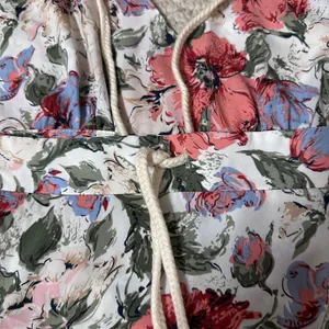 Floral Maxi Dress with Rope Straps and tie in the back; size medium thumbnail 10