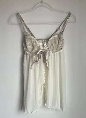 Gilligan & O’Malley Cream Bra Slip thumbnail 1