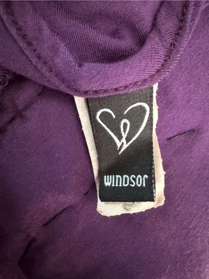 Windsor Y2K Silver Studded Embellished Plum Purple Going Out Tank Top Sz Large thumbnail 4
