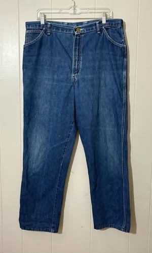 Vintage Wrangler High Rise Western Jeans Blue USA Denim Mom Jeans Women’s thumbnail 1