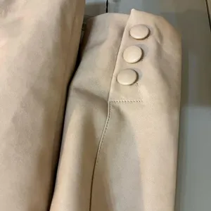 NWT Women's Faux-Leather Fitted Blazer Size M thumbnail 8