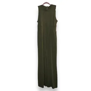 Cider Olive Sleeveless Wide Leg Jumpsuit thumbnail 4