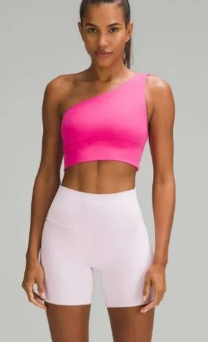 NWT Lululemon Align Asymmetrical Sports Bra Sonic Pink Color Size 12 A/B thumbnail 3