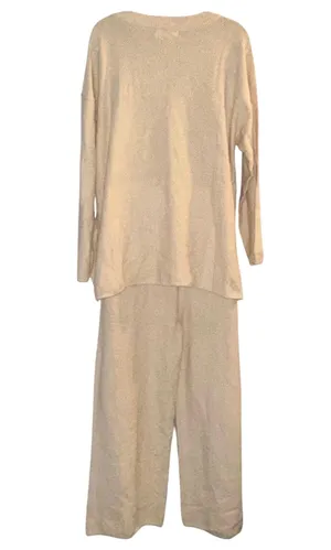 Caracililia two piece waffle knit lounge set thumbnail 4