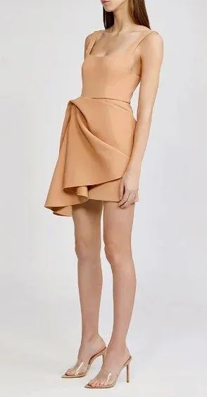 NWT Papaya Clarke Draped Crepe Mini Dress thumbnail 13
