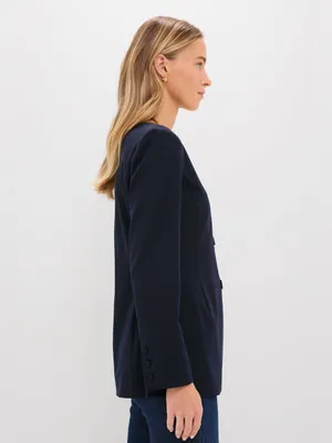 Tuckernuck Pomander Place Navy Long Sleeve Shane Top NWT XS thumbnail 5