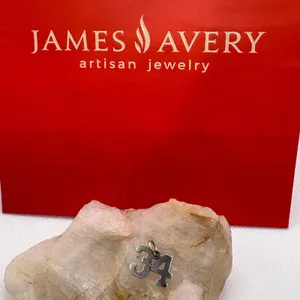 James Avery Sterling Silver Number 34 Charm Ivy League Series Pendant 925 thumbnail 3