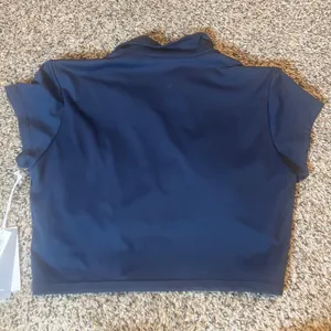 Z Supply Fair Play Polo Top INCA L Navy‎ Active Cropped Athletic Short Sleeve thumbnail 7