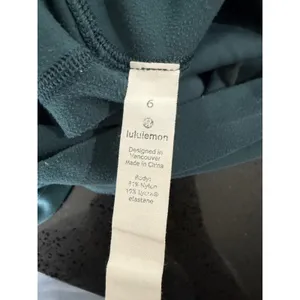 Lululemon‎ Align High Rise Crop 21 Submarine Dark Teal Yoga Leggings Size 6 thumbnail 6