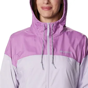 Columbia windbreaker hoodie fleece lined Sz M Women's Lavender Lilac Ski thumbnail 2