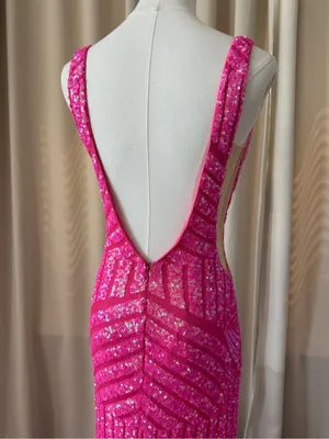 Jovani Mermaid Sequin Pattern Prom Dress thumbnail 5