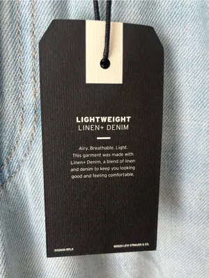 Levi’s Ribcage wide leg jeans linen and denim NEW 28 thumbnail 10