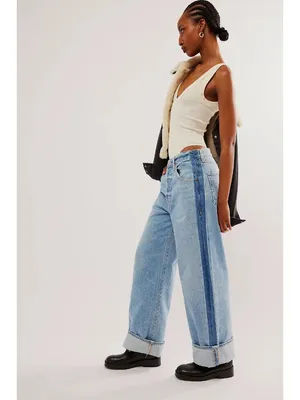 NWT Citizens of Humanity Ayla Baggy in Tuxedo Skylights Rigid Jeans 25 thumbnail 11
