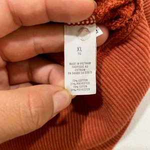Aerie Offline Size M Burnt Orange Oversized Zip Up Hoodie Sweatshirt thumbnail 8