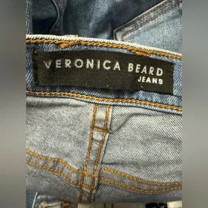 Veronica Beard Carolyn Baby Boot High Rise Jeans Blue Denim Button Fly Size 26/2 thumbnail 7