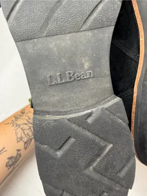 LLBean Old Port Black Suede Ankle Boot Sz 8 thumbnail 12