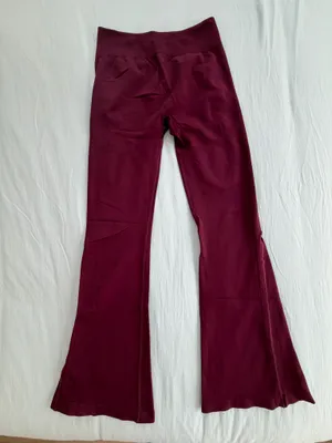 YEOREO Scrunch Flared Leggings Purple Size XL thumbnail 1