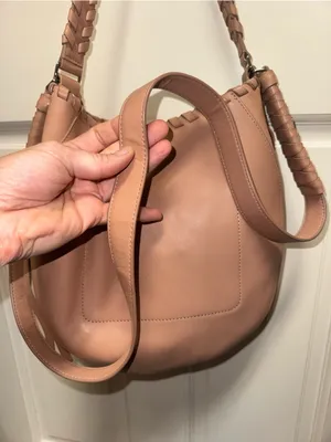 AllSaints Nude Pink Courtney Hobo Bag thumbnail 16