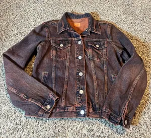 GAP 1969 Women's Denim Jacket Distressed Wash‎ Size M thumbnail 1