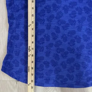 Tommy Bahama IslandZone Sleeveless Polo Shirt XS Blue‎ Pineapple Print Golf thumbnail 5