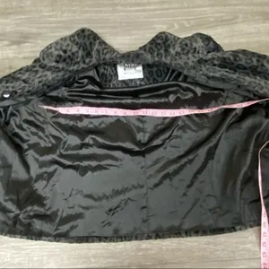 Milly Leopard Print Faux Fur Double Breasted Coat Jacket Small thumbnail 10