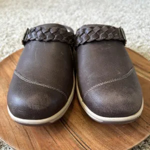 Orthofeet‎ Irma Shoes Womens Size 8.5B Slip-On Mule Clogs Brown Leather Comfort thumbnail 5