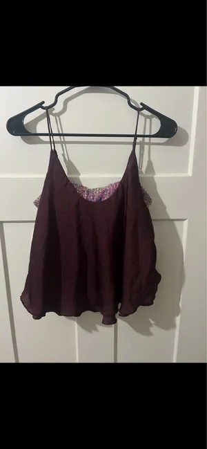Free People Purple Sequin Top thumbnail 4