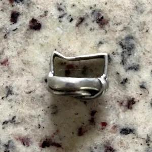 Unbranded Scarf Slide Women OS Silver Vintage Knot Preppy Classic Ring Accessory thumbnail 3