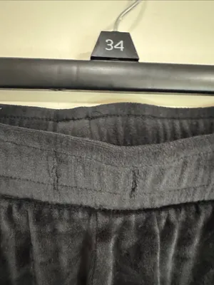 Z Supply Black Mid-Rise Velour Joggers size M flaw no drawstrings thumbnail 6