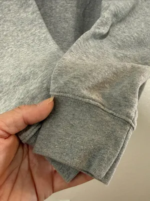 Nike Gray Crewneck Hoodie with White Swoosh Size Small thumbnail 16