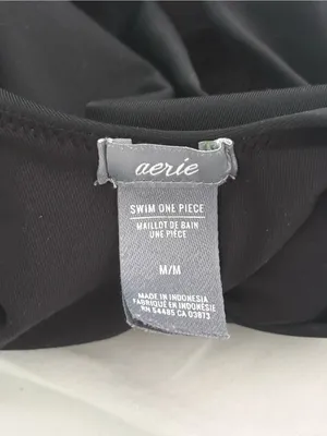 Aerie Black One Piece Low Back Swimsuit thumbnail 5
