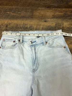 American Eagle Highest Rise Baggy Straight Jeans Crossover Strigid Womens 2 thumbnail 5