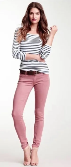 Lucky Brand NWOT Rose Pink Brooke Skinny Jeans thumbnail 1