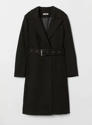 H&M NWT Monteco Italian Wool Blend Trench Coat thumbnail 3