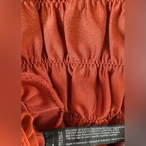 Urban Outfitters Rust Smocked Tie-Strap Crop Top Size Small‎ thumbnail 6