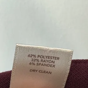 Ann Taylor LOFT Burgundy Maroon Mini Skirt Size 8 A-Line Stretch Pockets Career thumbnail 7