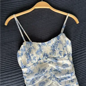 SheIn Blue and White Floral Maxi Dress thumbnail 5
