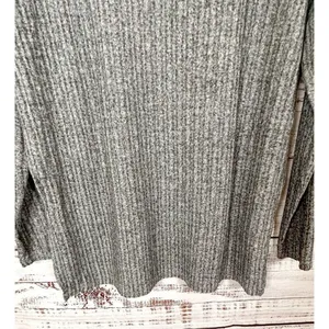 Juicy Couture Vintage Ribbed Long Sleeve Pullover Sweater Heather Gray Sz Medium thumbnail 12