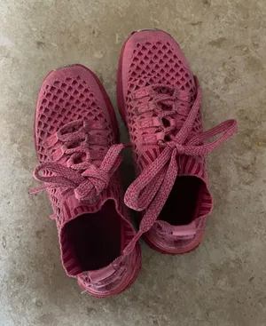 NOBULL Pink Knit Lace-Up Women's Sneakers thumbnail 1