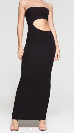 SKIMS Black Cutout Bodycon thumbnail 1