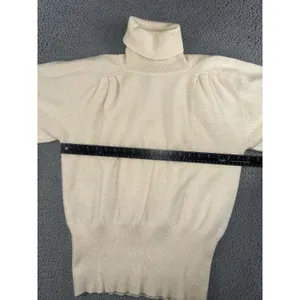 Semplice Turtleneck‎ Sweater Women Small Angora Wool Balloon Puff Sleeve thumbnail 3