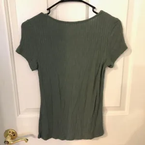 Charlotte Russe Lace Up T Shirt Green Size S thumbnail 3