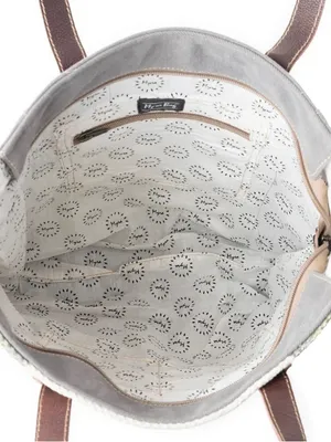$75 NWT MYRA BAG CHECKERED TOTE BAG Green thumbnail 4