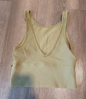 Lululemon Green Ribbed Tank thumbnail 1